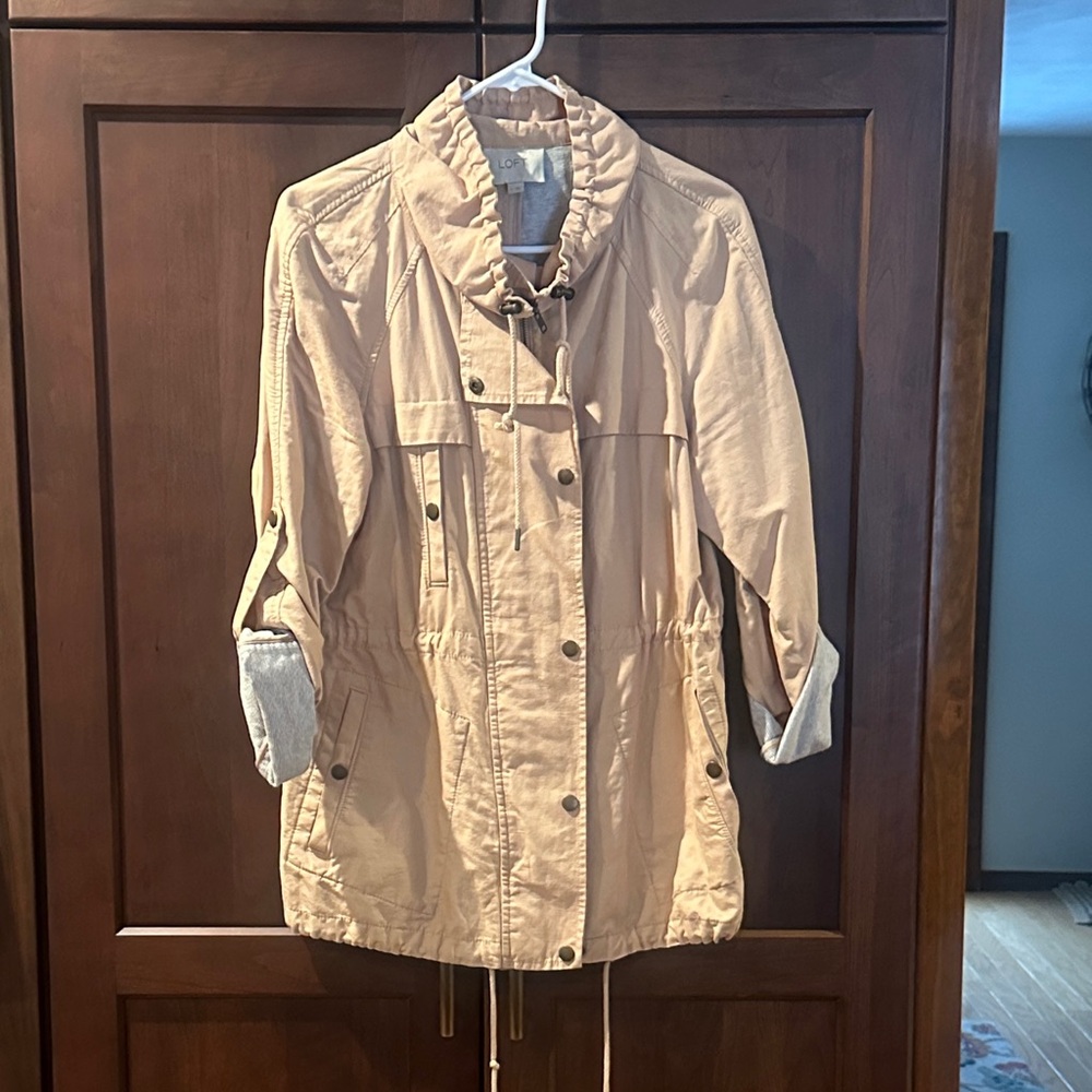 LOFT Light Pink Utility Jacket. Size S! EUC.
